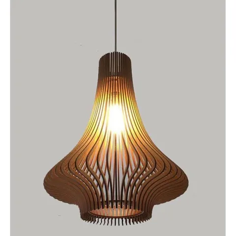 Đèn decor trang trí nội thất Gỗ DIY 089