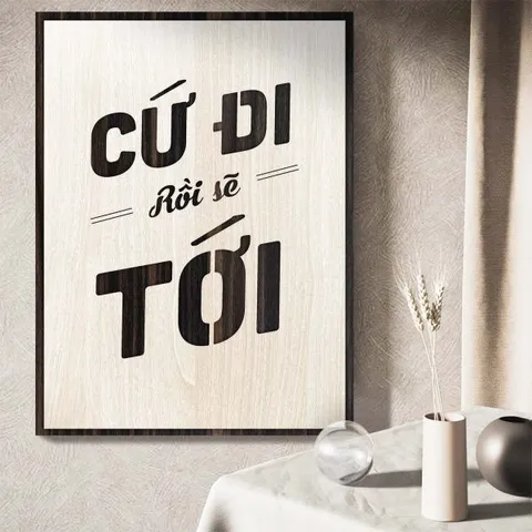 Tranh gỗ decor truyền cảm hứng 