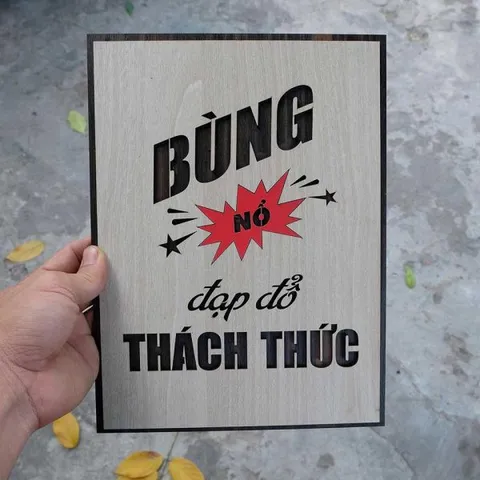 Tranh gỗ decor truyền cảm hứng 