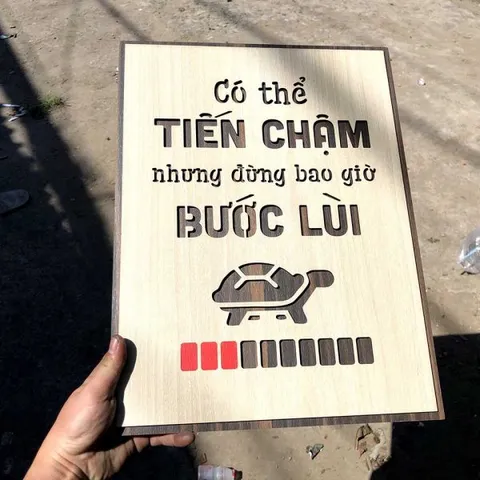 Tranh gỗ decor truyền cảm hứng