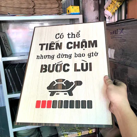 Tranh gỗ decor truyền cảm hứng
