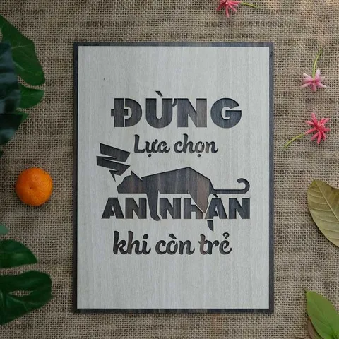 Tranh gỗ decor truyền cảm hứng 