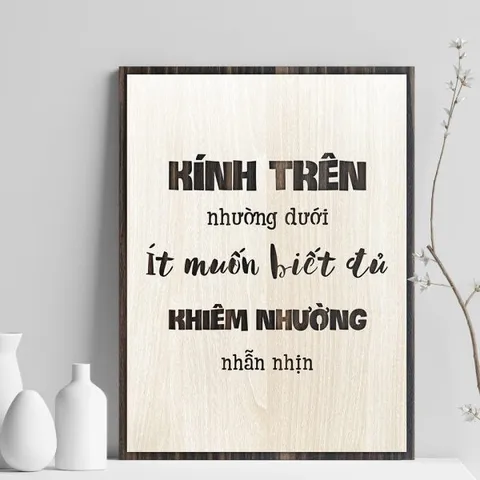 Tranh gỗ decor truyền cảm hứng