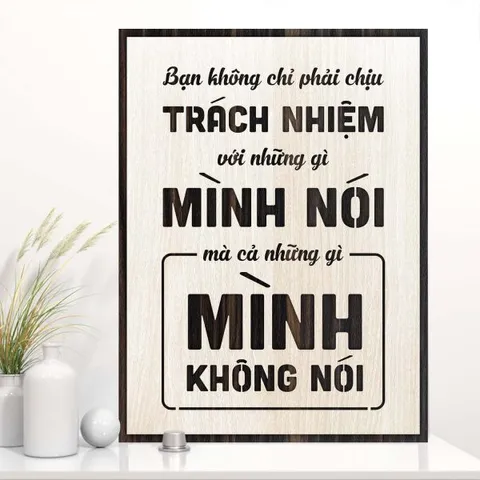 Tranh gỗ decor truyền cảm hứng 
