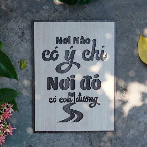 Tranh gỗ decor truyền cảm hứng 