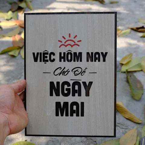Tranh gỗ decor truyền cảm hứng 