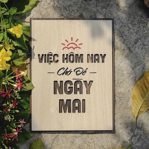 Tranh gỗ decor truyền cảm hứng 
