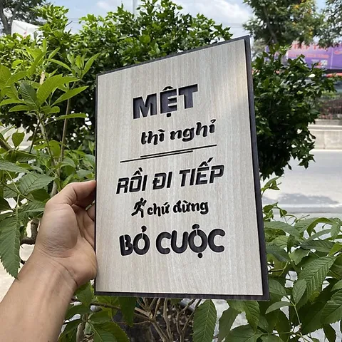 Tranh Gỗ Decor tạo động lực truyền cảm hứng  