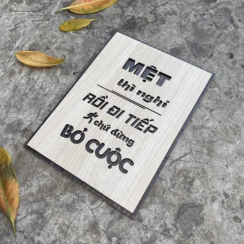 Tranh Gỗ Decor tạo động lực truyền cảm hứng  