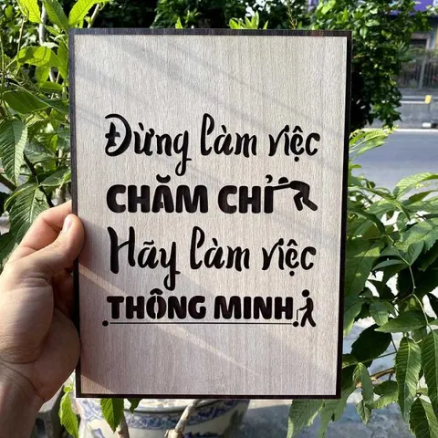 Tranh gỗ decor truyền cảm hứng 