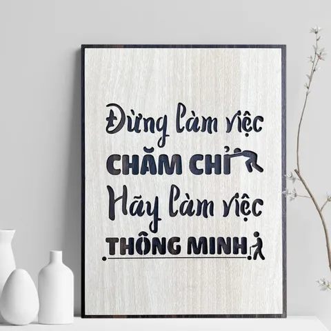 Tranh gỗ decor truyền cảm hứng 