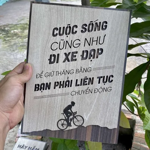 Tranh gỗ decor truyền cảm hứng