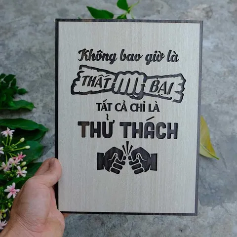 Tranh gỗ decor truyền cảm hứng 