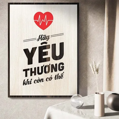 Tranh gỗ decor truyền cảm hứng 