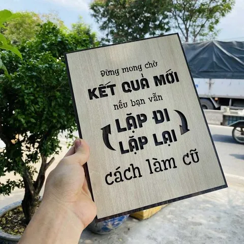 Tranh gỗ decor truyền cảm hứng 