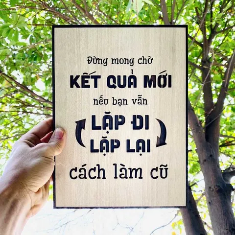 Tranh gỗ decor truyền cảm hứng 