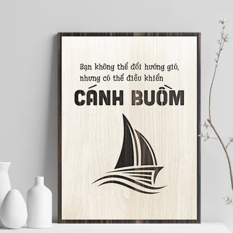 Tranh gỗ decor truyền cảm hứng 
