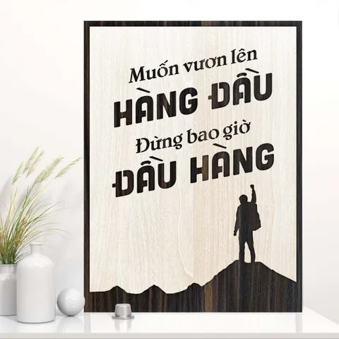 Tranh gỗ decor truyền cảm hứng 