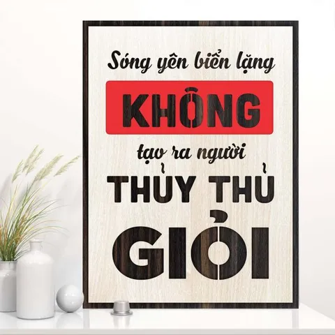 Tranh gỗ decor truyền cảm hứng 