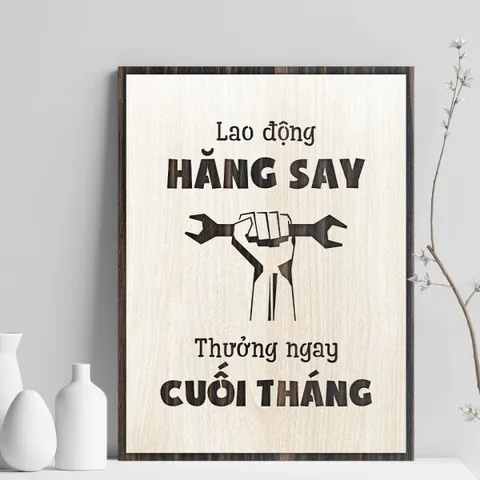 Tranh gỗ decor truyền cảm hứng 