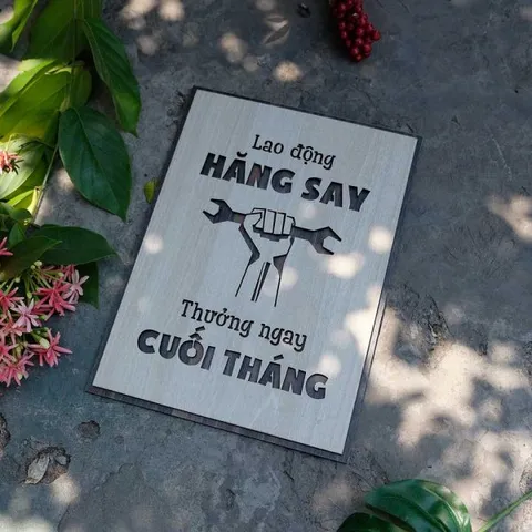 Tranh gỗ decor truyền cảm hứng 