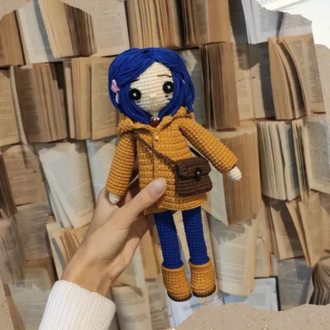 Móc len cô bé Coraline cho dịp Halloween là quà tặng, trang trí cực kỳ thú vị | Amigurumi