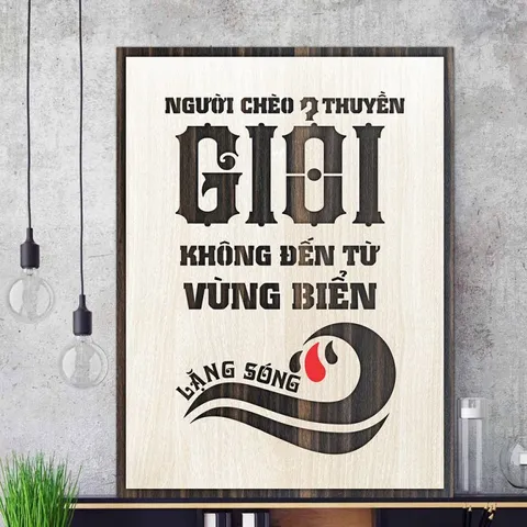 Tranh gỗ 3d trang trí truyền động lực handmade 