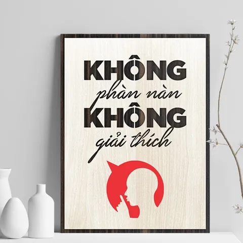 Tranh gỗ 3d trang trí truyền động lực handmade 