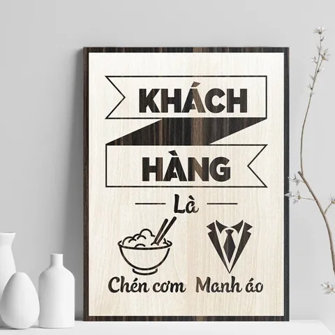 Tranh gỗ 3d trang trí truyền động lực handmade 