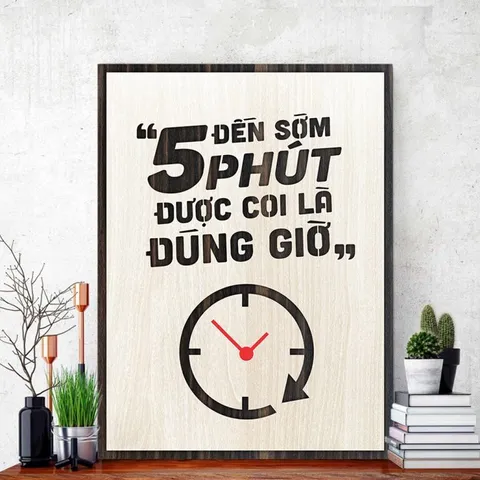 Tranh gỗ 3d trang trí truyền động lực handmade 