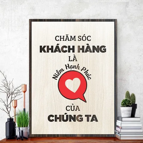 Tranh gỗ 3d trang trí truyền động lực handmade 