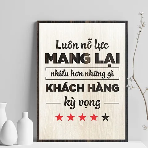 Tranh gỗ 3d trang trí truyền động lực handmade 