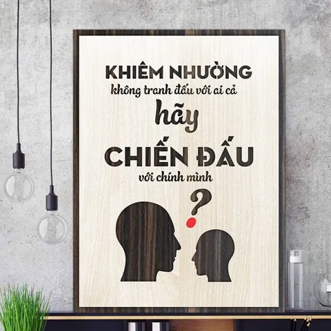 Tranh gỗ 3d trang trí truyền động lực handmade 
