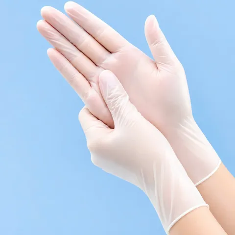 Găng tay cao su không bột VINYL siêu dẻo , dai thích hợp dùng cho chế biến thực phẩm , spa , massage.. 1 hộp 100 chiếc