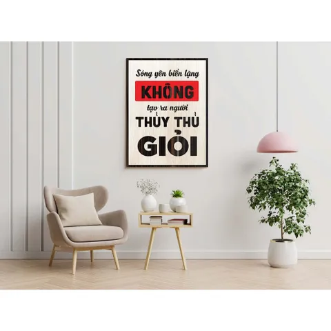 Tranh gỗ 3D cắt lớp – Sóng yên biển lặng không tạo ra người thủy thủ giỏi  “Sóng yên biển lặng không tạo ra người thủy