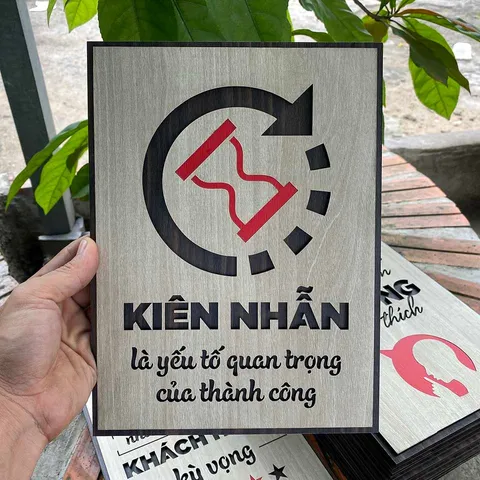 Tranh gỗ 3D cắt lớp – Kiên nhẫn là yếu tố quan trọng của thành công,không chỉ là một câu nói, mà là một nguyên tắc sống