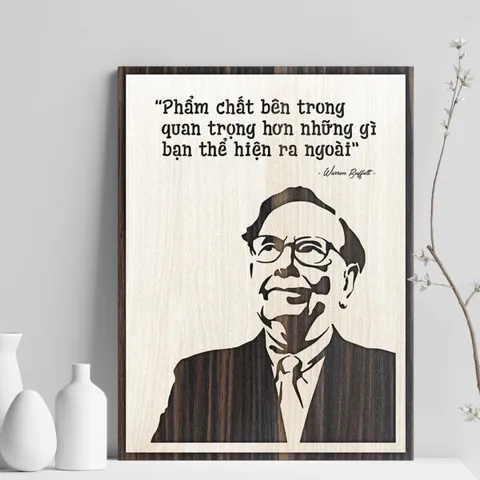 Tranh gỗ 3D cắt lớp – Phẩm chất bên trong quan trọng hơn những gì bạn thể hiện ra ngoài  “Phẩm chất bên trong quan trọng
