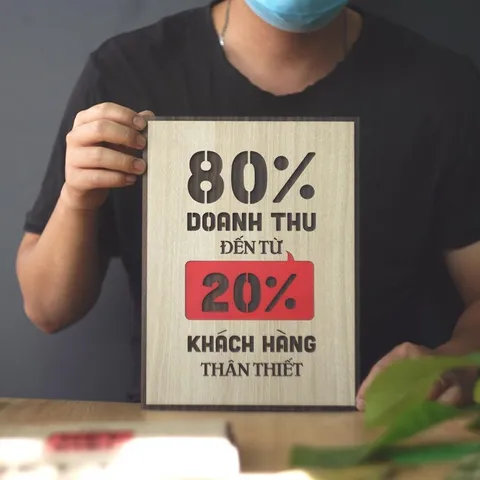Tranh gỗ 3D cắt lớp,80% doanh thu đến từ 20% khách hàng thân thiết,một câu nói kinh điển trong kinh doanh được thể hiện