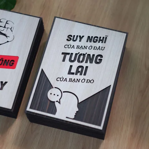 Tranh gỗ 3D cắt lớp – Suy nghĩ của bạn ở đâu – tương lai của bạn ở đó  “Suy nghĩ của bạn ở đâu – tương lai của bạn ở đó”