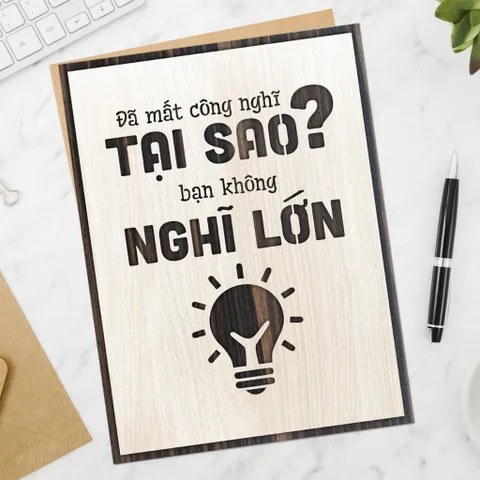 Tranh gỗ 3D cắt lớp – Đã mất công nghĩ , tại sao bạn không nghĩ lớn,là lời thúc đẩy táo bạo dành cho những ai đang do dự