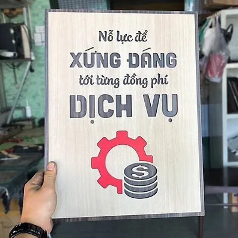Tranh gỗ 3D cắt lớp – Nỗ lực để xứng đáng tới từng đồng phí dịch vụ,là lời cam kết mạnh mẽ về trách nhiệm, chất lượng và