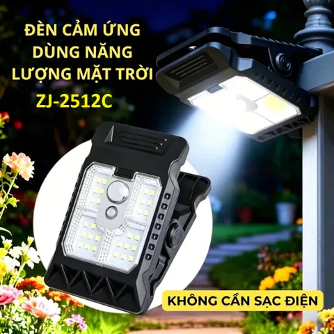 Đèn LED Kẹp Năng Lượng Mặt Trời Cảm Biến Chuyển Động ZJ