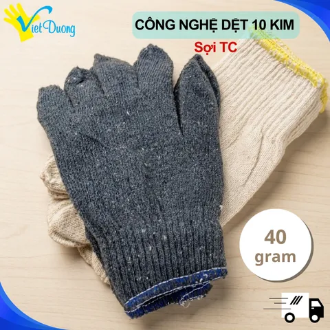 15 Đôi Bao Tay Dệt TC 10 Kim VIỆT DƯƠNG - GDTC