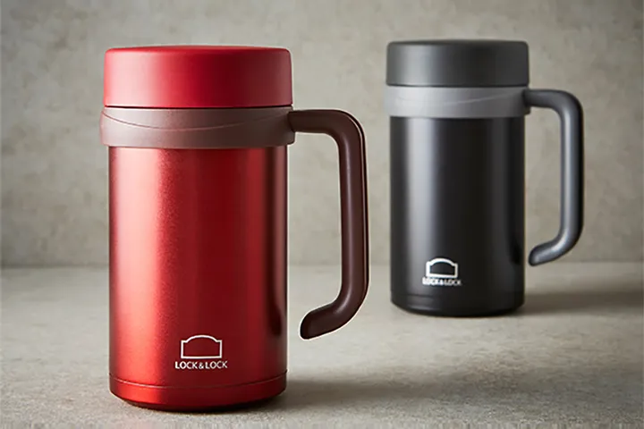   Cốc Giữ Nhiệt LocknLock 500ml LHC9002 Basic Table Mug - Màu Đen