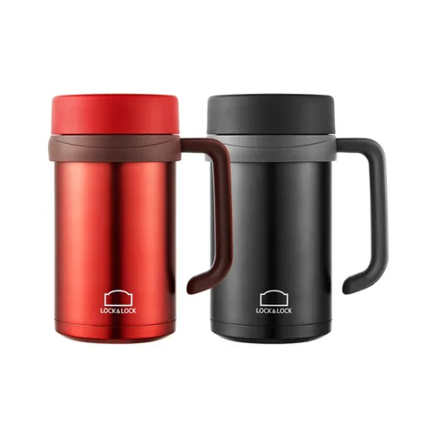   Cốc Giữ Nhiệt LocknLock 500ml LHC9002 Basic Table Mug - Màu Đen