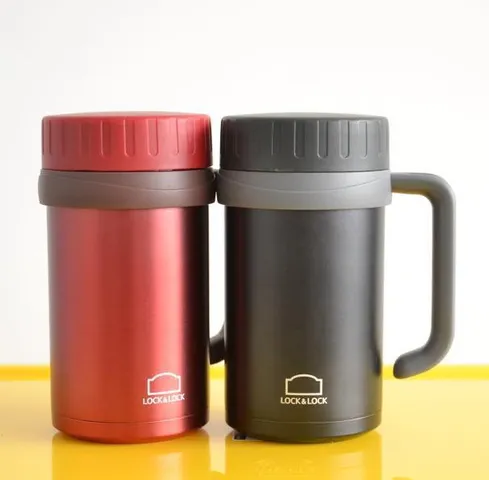  Cốc Giữ Nhiệt LocknLock 500ml LHC9002 Basic Table Mug - Màu Đen