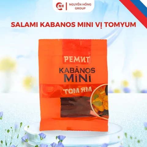 Salami kabanos mini 25g vị tomyum ăn vặt thơm ngon thức ăn