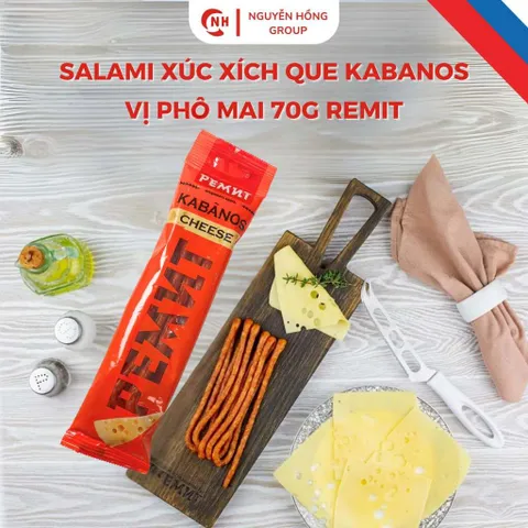 Xúc xích xông khói, Salami que Kabanos chính hãng gói 70g - Nguyễn Hồng Official