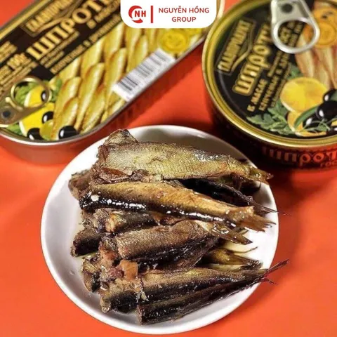 Cá trích ngâm dầu 190g glavproduc nhập khẩu nga thơm ngon ăn vặt đồ ăn food