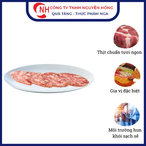 Xúc xích hun khói, Salami Premium ăn liền nhập khẩu trực tiếp từ Nga 300g - Nguyễn Hồng Official